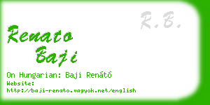 renato baji business card